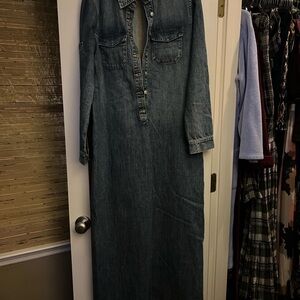 Zara Denim Maxi Dress